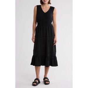 maisie gauze smocked midi dress Maisie | Dresses | Maisie Cotton Gauze Tiered Midi Dress